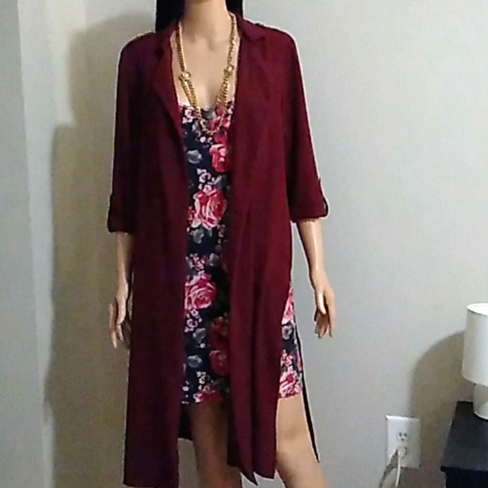 Chiffon Duster Cardigan Medium
